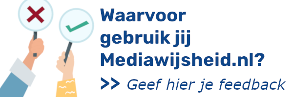 Geef hier je feedback over Mediawijsheid.nl